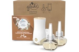 ‎GLADE Glade (Brise) Electric Scented Oil, elektrischer Raumduft mit Duftöl inkl. 2 Nachfüller, Sensual Sandelwood & Jasmine