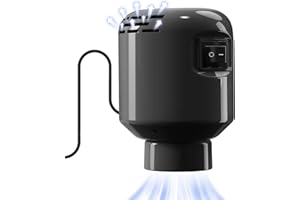 Kissleaf Portátil Vakuumpumpe für Vakuumbeutel,55W Powerful Reise Vakuumbeutel Elektrische Luftpumpe für Vakuumbeutel Kleidung/Bettdecken/Daunenjacken/Laken/Stofftieren(BALCK)