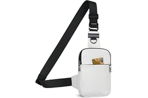 BROADREAM Zaino Monospalla Sling Bag - Tasca di Blocco FRID | Lmpermeabile Borsa a Spalla Borsello Tracolla Marsupio Uomo Donna, Leggero Borsa Piccola Tracolla Cellulare per corsa, escursioni, ciclismo