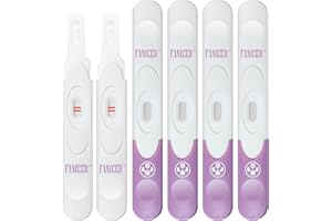 VELVERVY 6 pcs Prueba de Embarazo, Test De Embarazo Alta Precisión Detección Precoz, Envueltas Individualmente