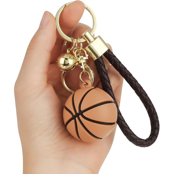 Onwomania Basketball-Korb Schlüsselanhänger – Metall, Ideal Als Geschenk Für Sportfans, Freunde Oder Familie