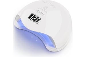 ELYNTAR SUN 5 – Lampada UV LED 48W per Unghie Professionale, Display LCD, Timer e Sensore, Asciuga Smalto Gel Semipermanente e Ricostruzione