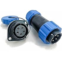 Connettore Aeronautico SP21 2 Poli IP68 - Impermeabile Per Lampade Esterne E Illuminazione - Foto 11