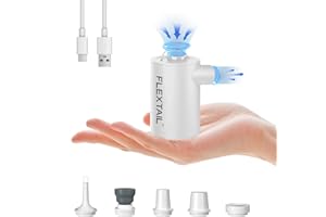 FLEXTAILGEAR MAX PUMP 2024, Pompa ad Aria Elettrica Portatile, Pompa da Campeggio, Pompa Sottovuoto, Ultraleggera e Tascabile, Batteria da 1600 mAh per Materassi ad Aria, Galleggiante, Sacchetto
