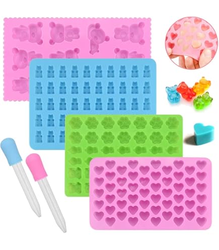 Duoyif Silikonform Sterne - 60 Löcher Backform Für Schokolade & Deko (17x12mm)