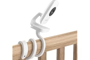 AKOEMXEEO Baby Monitor Holder for Hello Baby HB50 Video Monitor, Flexible Baby Camera Mount Baby Monitor Stand Baby Camera Holder Clip Clamp for Cot, Compatible with HelloBaby Baby Monitor HB50