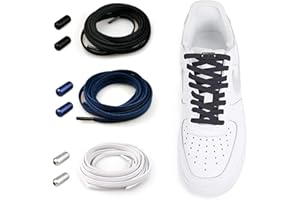 MXKOCO Elastische Schnürsenkel mit Metallkapsel | Universeller Schnürsenkel Ohne Binden Gummischnürsenkel Einstellbare /Gummi Schuhbänder mit Metallverschluss, No Tie Schnürsenkel Nie mehr Schuhe binden