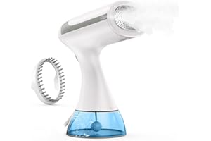 SPRING CHEF Défroisseur Vapeur, 1500W Défroisseur Vapeur Portable, Defroisseur Vapeur Vertical avec Réservoir d'eau de 300ml, Réchauffage Rapide en 20s, Fer à vapeur de voyage pour enlever les plis des vêtements
