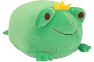 JUNERAIN Giant Frog Plush Soft Pillow, Adorable Plush Frog Stuffed Animal, Cute Plushies Birthday for Kids Toddlers Boys Girls, Unique Frog Stuffed Toy¡­