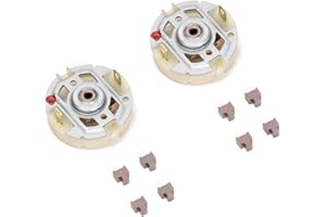 RUIMOU Lot de 2 couvre-balais de carbone RS550 et 8 balais de charbon pour outils électriques compatibles avec Bosch, Makitac