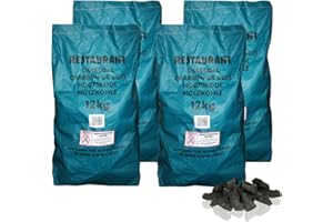 The Chemical Hut 48KG of Premium Grade Large Lumpwood Restaurant Cooking Charcoal (280L)