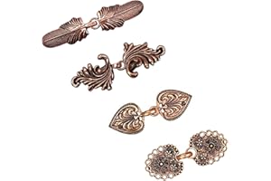 WOOXDYUK Cardigan Clip Vintage Kragen Schal Pin Retro Mantel Broschen und Schal Pins Silber Pullover Clips für Frauen Mädchen Shirt