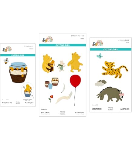 Spellbinders Pooh & Piglet Etched Dies from The Say Cheese Classic Pooh Collection in Collaboration with Simple Stories