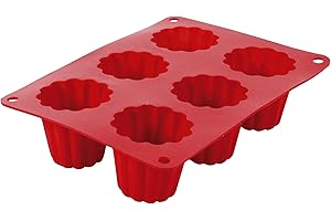Crealys 513012 - Stampo con zigrinatura, in Silicone, Colore: Rosso