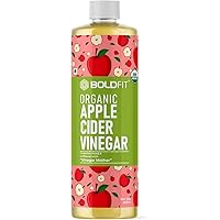 Boldfit Raw Organic Apple Cider Vinegar with Mother Vinegar - USDA Certified Straight from Himalaya ACV Apple Cider…