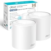TP-Link Deco X50 WiFi 6 AI Mesh System, AX3000 Dual Band 2.4 GHz/5 GHz | Whole House Coverage up to 420 m&sup2;. Unified Network.