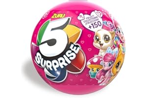 ZURU 5 Surprise Pink Mystery Capsule Surprise Miniature Toy Mystery Ball (2-Pack)