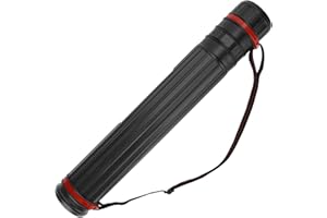 DEWEL Adjustable Telescopic Artist Drawing Tube 45-75 cm Waterproof Telescoping Adjustable Teletube Expandable with Carrying Strap, for Drawing, Blueprints, Maps, Flip Chart