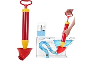 XoeLLe Saugglocke Abfluss, Pömpel Wc, Abflusspumpe, Schnelle Siphonreinigung Ideale Abflussreiniger Pumpe Löst Schnell Abflussverstopfung für Toilette Verstopft, Waschbecken, Abflussrohre
