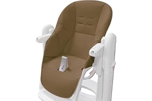 GENERIC Peg Perego Tatamia - Coprisedia per seggiolone, cuscino di ricambio facile da installare, traspirante, rivestimento in pelle PU con imbottitura