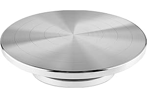 Homtone 20cm Drehbare Töpferscheibe mit Werkzeugset, Doppelseitiges Töpferrad, Aluminiumlegierung Hochleistungsmetall-Banding-Rad, zum manuellen Drehen