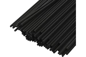 Hemiks Varillas Ambientador, 100 Piezas Palos Difusores de Ratan Palos para Ambientador, Varillas Difusoras para Aceite Esencial Hogar Oficina Hotel SPA (19 cm x 3 mm, Negro)