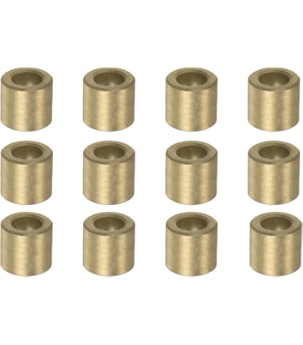 Boccole Bronzo Autolubrificanti - 6 Pezzi Cuscinetti Manicotto 12x18x15mm Per Applicazioni Industriali - Foto 2