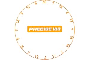 ‎PRECISE180 Precise180 - Onepiece Zahlenring - Premium Dartzahlenring aus 2mm dicken Stahl - 16 Farben - Dartscheiben Nummernring - Dartzubehör