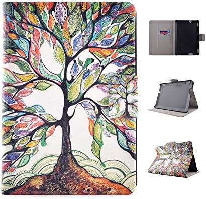Case for New Kindle Fire HDX 7", GSWAY Thinnest and Lightest Folding Stand PU Leather + PC Inner Frame Smart Shell Cover with Auto Sleep / Wake for Amazon Kindle Fire HDX 7" (3rd generation - 2013 release) - Wish Tree