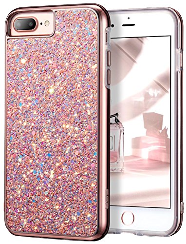 iPhone 7 Plus Case, ESR Luxury Glitter Sparkly Diamond Case with Dual Layer Design [Shockproof] [Hard PC Back, Soft TPU Inner] Protective Case Cover for 5.5