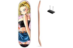 Frikink - Skate Madera Decoración Pared, Tabla Decorativa 8 Pulgadas, Arte Pared Skateboard, Decoración Tattoo, Accesorios de Montaje .DG18