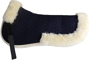 ‎ENGEL REITSPORT Engel Reitsport | SAKIS2 | Sattelkissen mit echtem Merino Lammfell | mit Fellrand vorne und hinten |