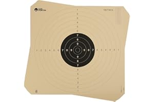 ‎OPTACS OpTacs Pack of 20 Pistol / Small Calibre Discs 55 x 52 cm with Insert Slot Shooting Discs Pistol Target Precision Discs BDS ISFF Competition Discs