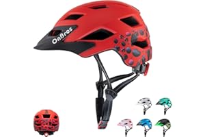 Kids Bike Helmet, OnBros Kid Helmets For Ages 5-8-11-14 Years Boys and Girls, Bicycle Helmets Kids With Visor Adjustable, Bicycle Scooter Skating Cycle Helmet