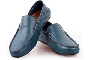 DSJJ Hommes Mocassins Cuir Penny Loafers Conduite Bateau Chaussures Respirant d'affaires Oxfords Ville Casual Souple Chaussons