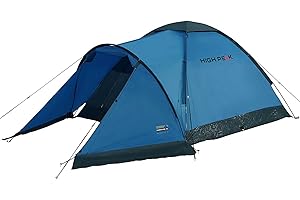 High Peak Ontario 3, Tenda da Campeggio Igloo Unisex-Adulto, Blu/Grigio, 180 x 305 x 120 cm