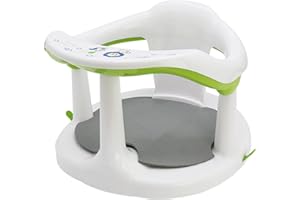 Huasean Baby Bath Seat - Baby Bath Support Seat,Baby Bath Chair with Straps and Non-Slip Mat,Non-Slip Baby Bathtub Seat with Suction Cups, Bathtub Chair for 6-18 Months Kids
