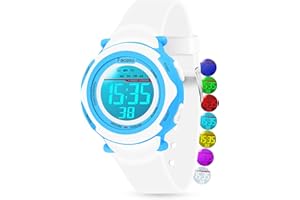 FACASU Orologio Digitale Bambini Bambine,Orologio Ragazzi Ragazze Sportivo per Esterni Impermeabile,Colorato con Luce e Cronometro Sveglia Regalo Bambini Bambine Ragazzi
