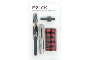 E-Z LOK EZ-450-8 Threaded Inserts for Metal; M8-1.25 Installation Kit, Steel, Black Oxide