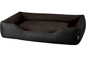 BedDog LUPI colchón para Perro S hasta XXXL, 24 Colores, Cama para Perro, sofá para Perro, Cesta para Perro, XXXL Negro/marrón
