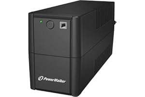 PowerWalker VI 650VA/360W IEC Uninterruptible Power Supply with AVR Stabilizer, RJ-11 Surge Protection, HID Support