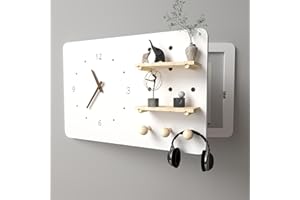 URBANUP Tapa Cuadro Electrico Cubierta Multifuncional para Caja de Fusibles, Marco Artístico con Bisagras para Cubrir El Panel Eléctrico, Cubierta para Panel de Interruptores de 45Cm, 50Cm, 55Cm y 70Cm de Lar