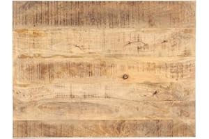 ‎VIDAXL vidaXL Mangoholz Massiv Tischplatte Massivholzplatte Holzplatte Ersatztischplatte Holz Platte für Esstisch Esszimmertisch 25-27mm 70x60cm