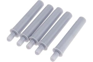 Mtsooning - 10 ammortizzatori a pressione per la casa, sistema di chiusura silenziosa, silenziatore, silenziatore, per armadietti, porte, cassetti, mobili, ferramenta, grigio