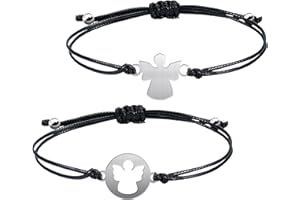 SHOWHEEL 2 Pcs Pulseras para el Regreso a la Escuela,Regalo para el Regreso a la Escuela,Pulseras para Niña Niño,Regalos de Admisión para el Primer día de Clases,Regalos Escolares,Pulsera Ajustables (Ángel)