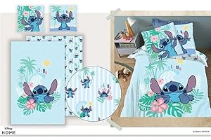 AYMAX Parure de lit réversible STCH - Lilo et STCH - 140 cm x 200 cm