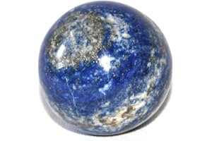 Jet International Lapis Lazuli 45-50 mm Env. Boule Sphère Pierre Gemme A + Sculpté À La Main Cristal Autel Guérison Dévotion Focus Chakra Spirituel Nettoyage Métaphysique