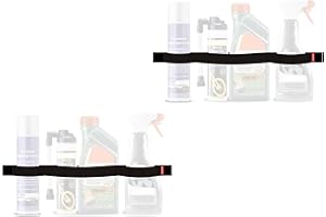 TrunkExpert Bandes Scratch pour Voiture, Lot de Deux, 80x5x0,3cm, Organiseur de Coffre, Trois Compartiments, Flexible, Résistant, Noir, Imperméable, pour Fixer les Objets Transportés