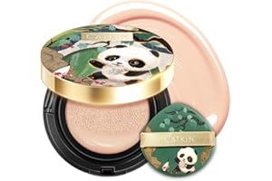 CATKIN Panda Land Foundation Full Coverage, Base de Maquillaje Transpirable con Fórmula Nutritiva y de Larga Duración, Cobertura Construible para Piel Sensible, 15 gr x 2