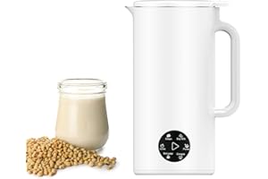 Irishom Soymilk Maker for One Person, 350mL Juicer Soy Milk Machine, Multi Cooker Mixer for Rice Cereal Boiling Water, UK Plug